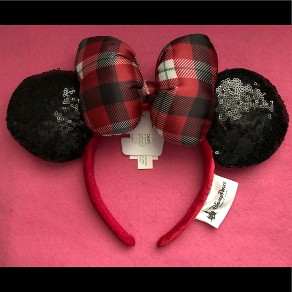 Disney Accessories - NWT Disney Plaid/Holiday Ears